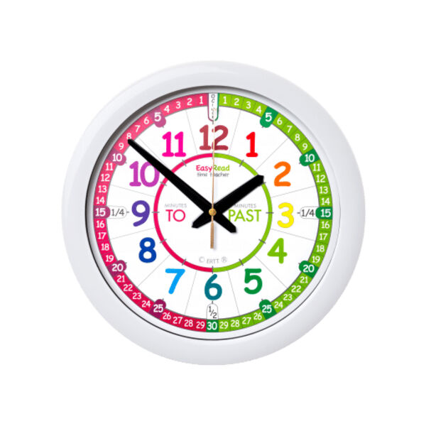 EasyRead Time Teacher Rainbow Past & To Wall Clock Thumbnail